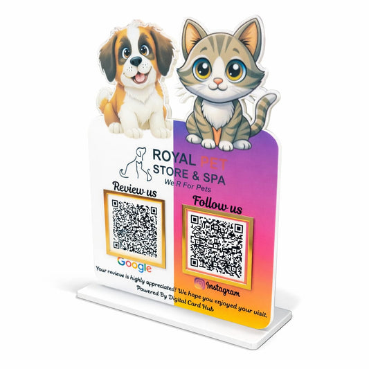 2QR (Pet Shop Customized Social Media Standee)