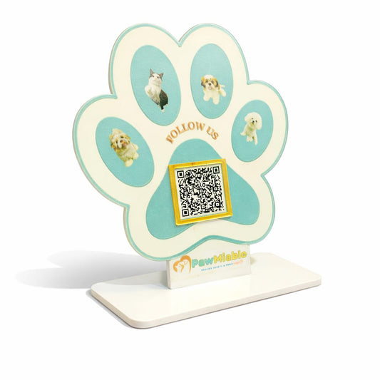 1QR Standee (Paw Shape Pet Shop Standee)