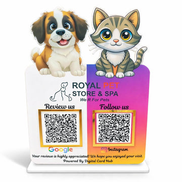 2QR (Pet Shop Customized Social Media Standee)
