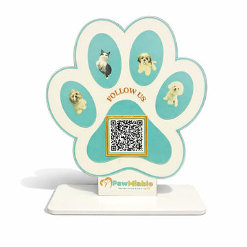 1QR Standee (Paw Shape Pet Shop Standee)