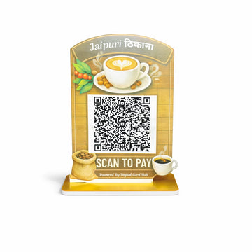 1QR Standee (Tea Shop QR Payment Standee)