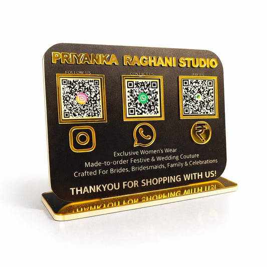 3 qr Standee ( Fashion Business Standee)