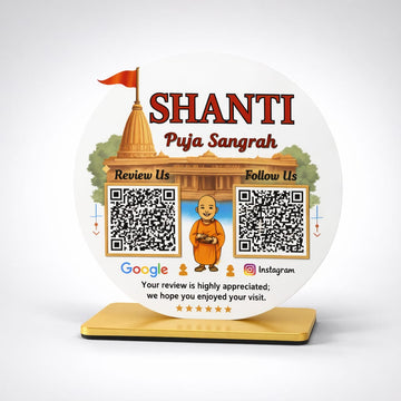 2QR Standee Customised Shape