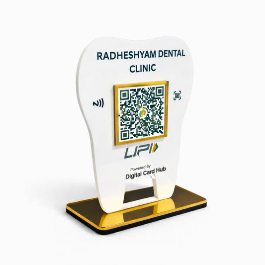 1QR Standee (Teeth Shape Dental Standee)