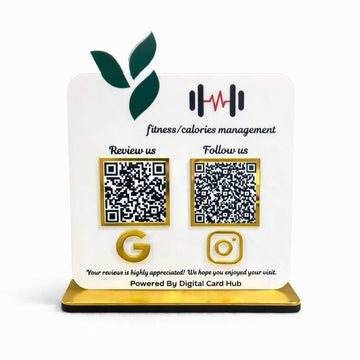 2QR Standee(Leaf Theme Standee)