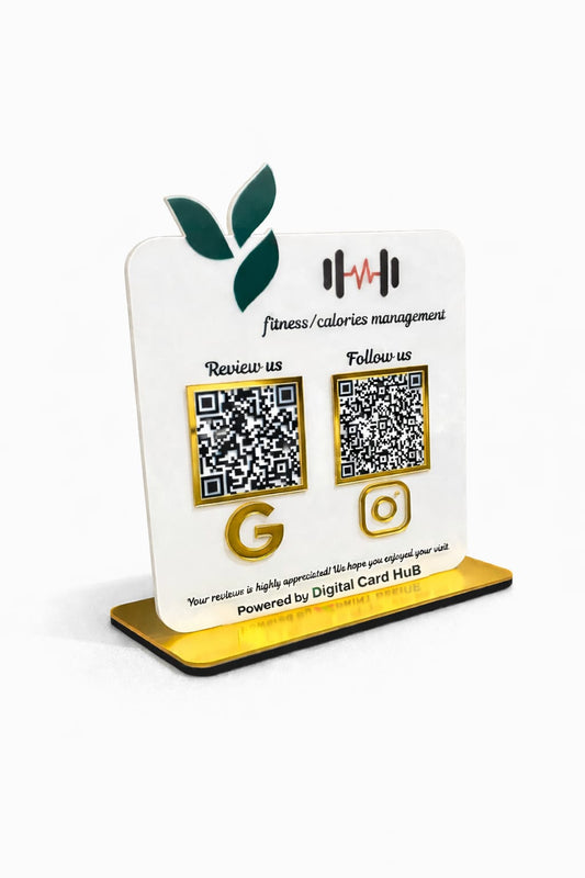 2QR Standee(Leaf Theme Standee)